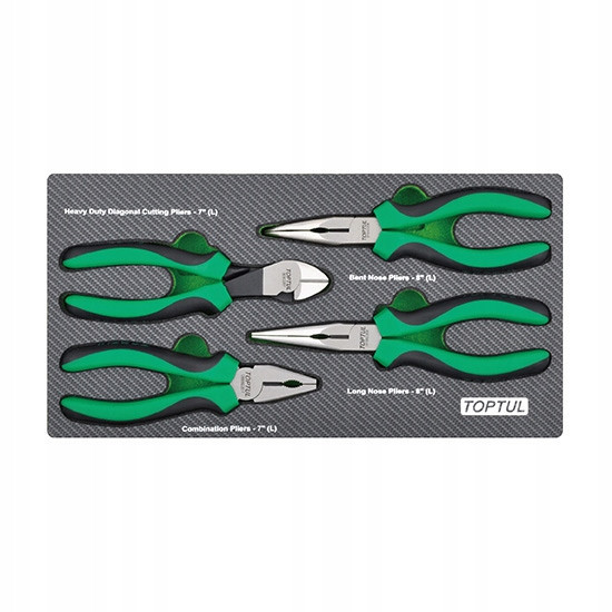 Набор пассатижей 4ед. (в ложементе) TOPTUL GEA0407 Харків - зображення 2