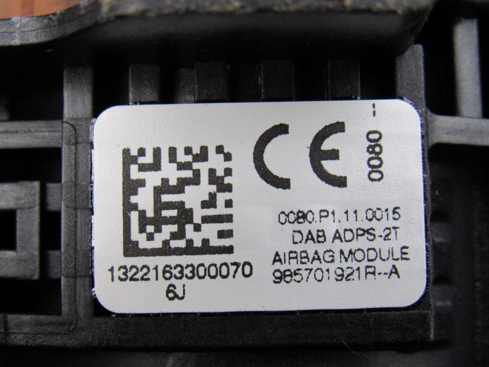 Подушка безопасности водителя AirBag Renault Scenic III 2009-2016 (985701921R) Ковель - изображение 1