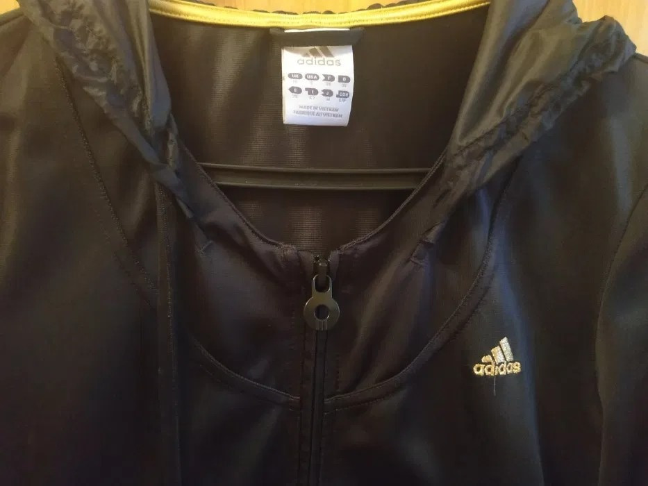 Спортивный костюм adidas оригинал чёрный с золотом Харьков - изображение 1