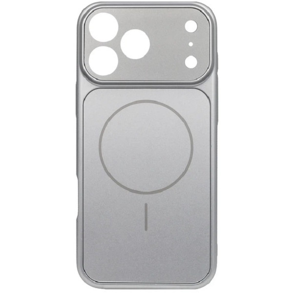 DM Чохол AG Glass Case With MagSafe для iPhone 16 Pro Silver Харьков - изображение 1