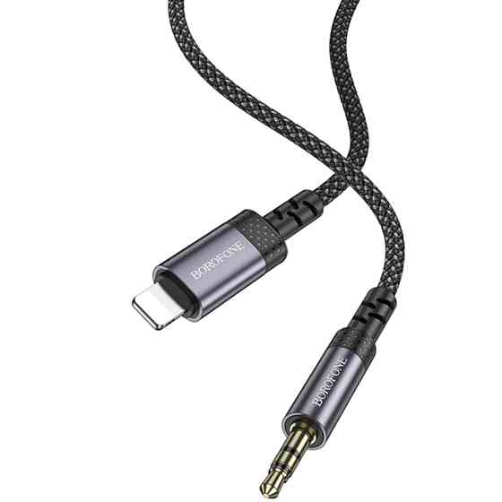 Аудио кабель Aux Borofone BL24 Graceful (Lightning to AUX 3.5mm) (1m) Херсон