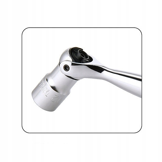 Мини трещетка 1/4" с шарниром (360°) 90 зубцов TOPTUL CHKX0810 Харків - зображення 2