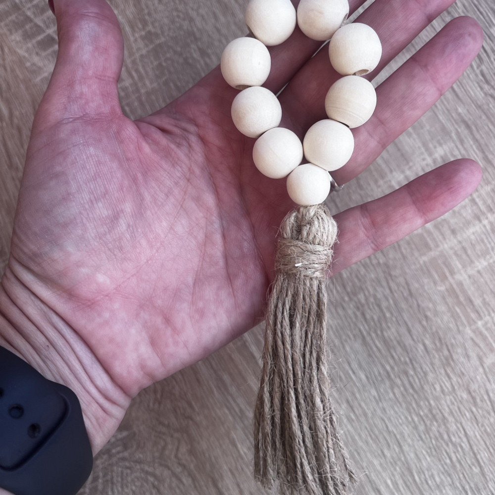 Кольца для салфеток Leeseph с деревянными бусинами 6 шт бежевые Одеса - зображення 10