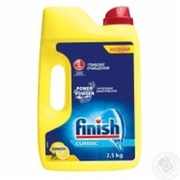 Порошок Finish для мытья посуды в посудомоечных машинах Лимон 2.5кг Київ - зображення 1
