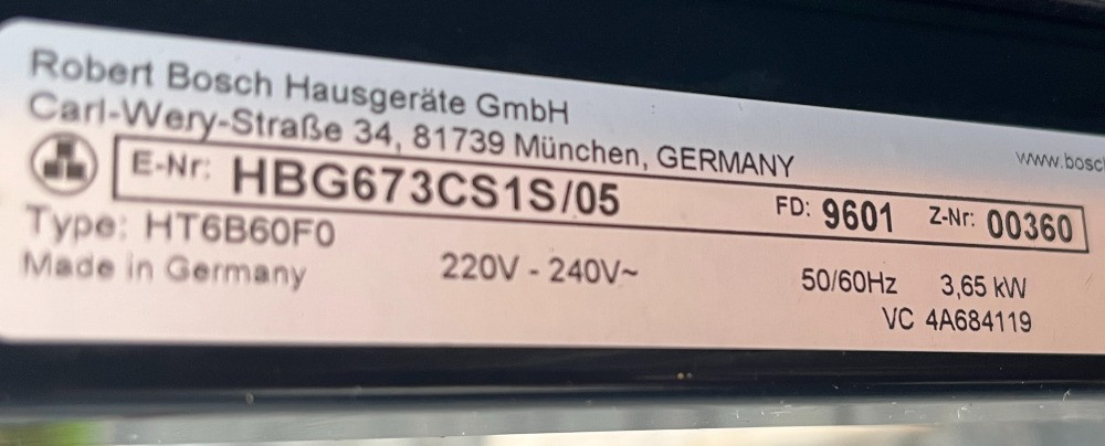 Духовка Bosch HBG673CS1S духовой шкаф Made in Germany піроліз Бережани - зображення 4