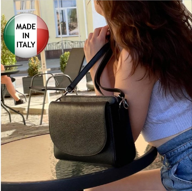 Сумка через плече шкіряна Італія сумочка кросс-боді TS361 Київ - зображення 1