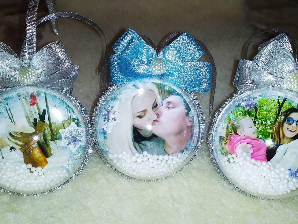 Прозрачный пластиковый разъемный шар 8 см для фото Київ - зображення 3