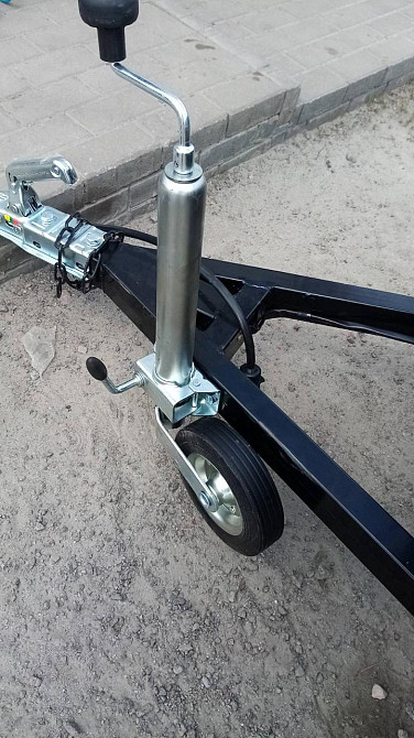 Опорне колесо з хомутом KNOTT 200 кг комплект Баришівка - зображення 2