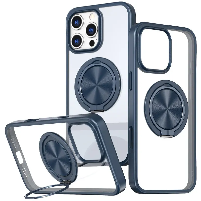 TPU+PC чехол Metal Ring with MagSafe для Apple iPhone 16 Pro Max (6.9") Херсон - зображення 2