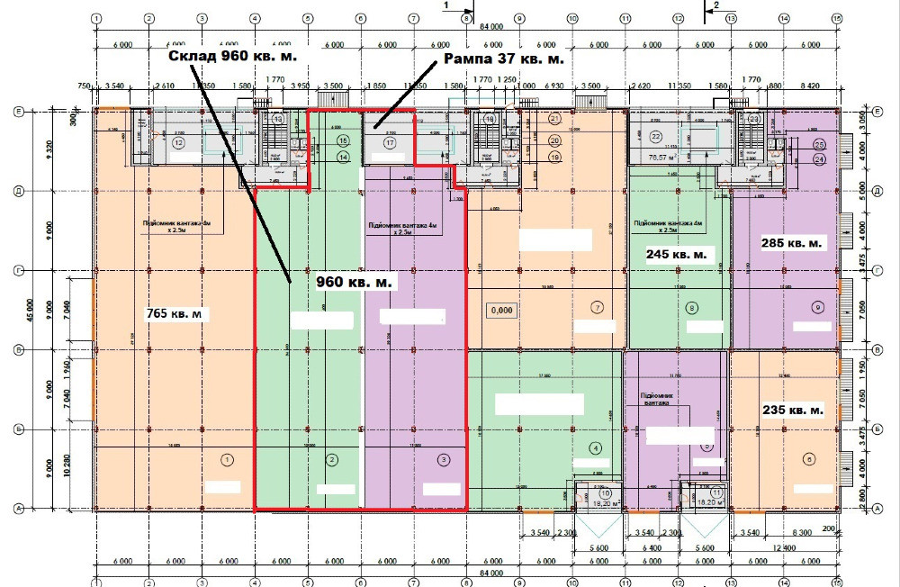 О Р Е Н Д А : Склад з рампою 997 кв. м. Індустріальний парк КИТ Буча - зображення 4