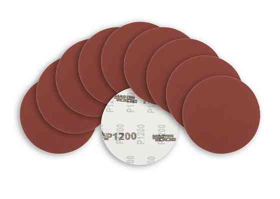 Круг шлифовальный на липучке MASTERTOOL 125 мм зерно 1200, набор 10 шт 08-2582 Харків