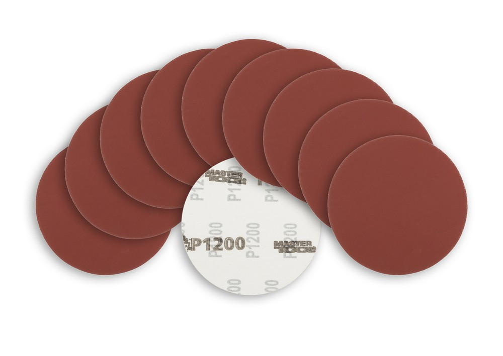 Круг шлифовальный на липучке MASTERTOOL 125 мм зерно 1200, набор 10 шт 08-2582 Харків - зображення 3