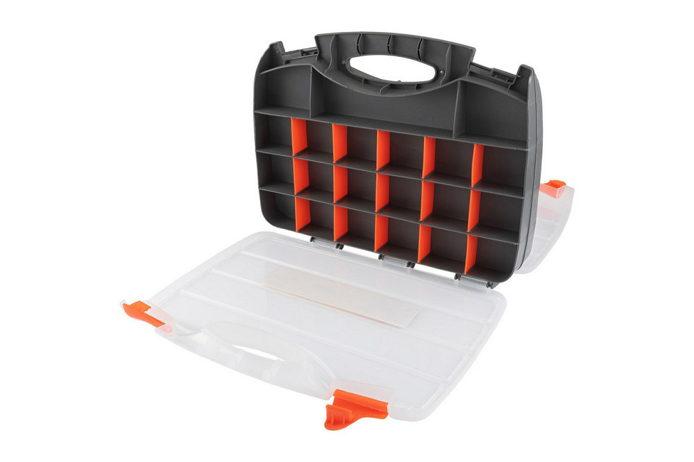 Органайзер двухсторонний MASTERTOOL с ручкой 15" 380х290х80 мм 30 секций 79-3130 Харьков - изображение 6