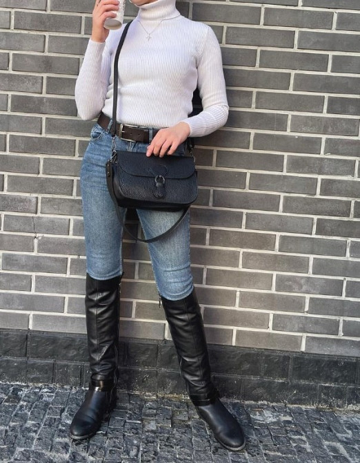 крос-боді сумка жіноча Genuine Leather Італія натуральна шкіра TS300 Киев - изображение 4