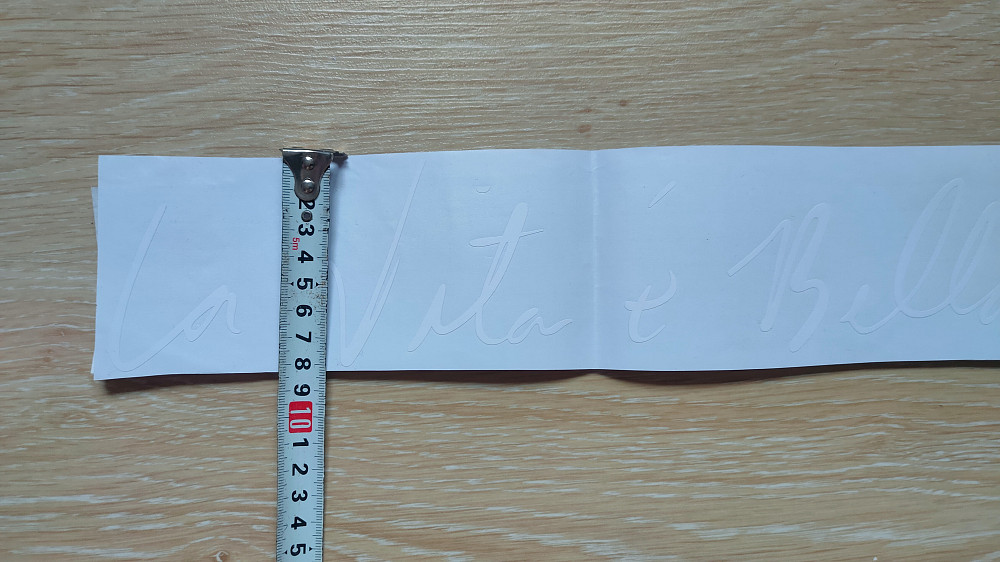 Наклейка Жизнь прекрасна белая стикер на авто Бориспіль - зображення 8