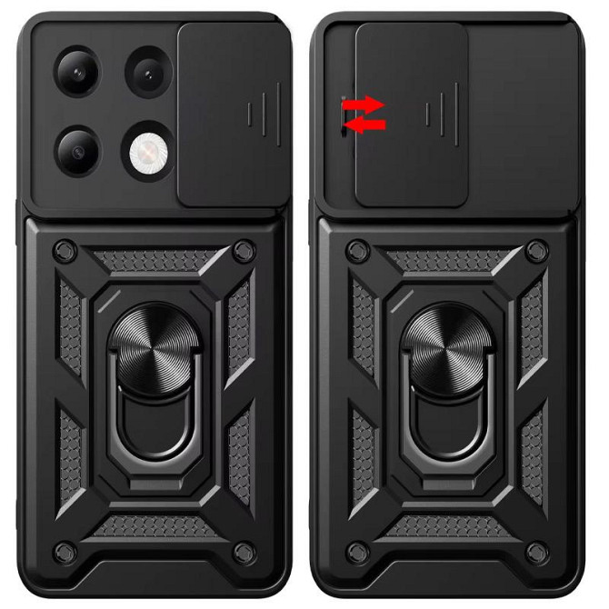 Чехол Ummi Camshield Serge Ring для Xiaomi Redmi Note 13 Pro 4G / 14s / Poco M6 Pro 4G Херсон - изображение 4