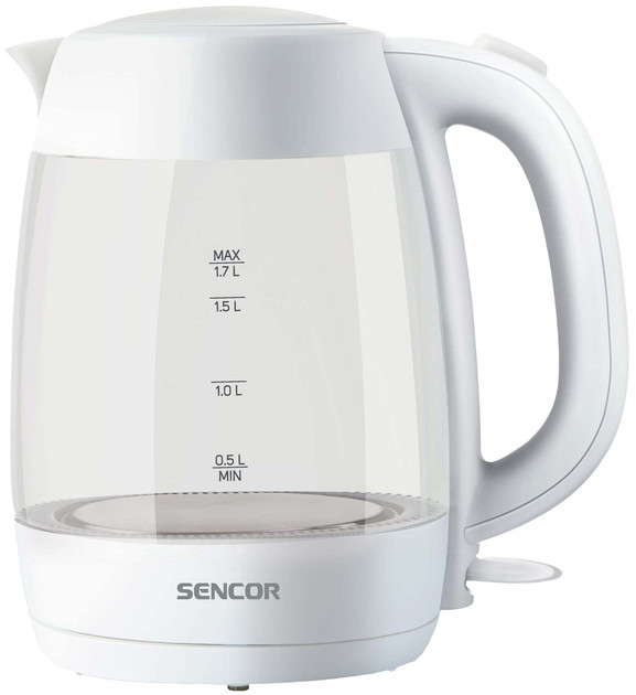 Электрочайник Sencor SWK 7300WH 1.7 л белый Київ - зображення 1