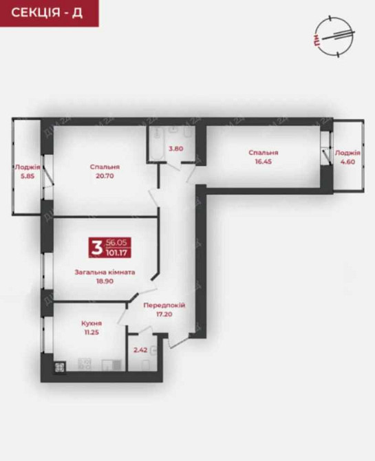 продажа 3-к квартира Полтава, Шевченковский, 83972 $ Полтава - изображение 9