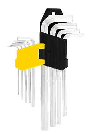 Ключи шестигранные MASTERTOOL CrV 1,5-10 мм 74/172 мм набор 9 шт 75-0956 Харьков