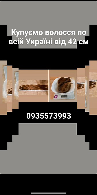 Продать волосы, продати волосся дорого по всій Україні від 42 см -0935573993 Киев - изображение 1