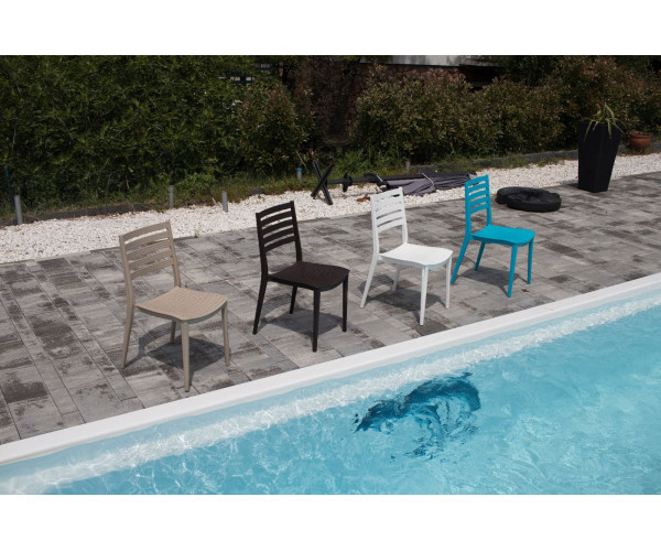 Стілець Зара пластиковий коричневий Дніпро - зображення 3