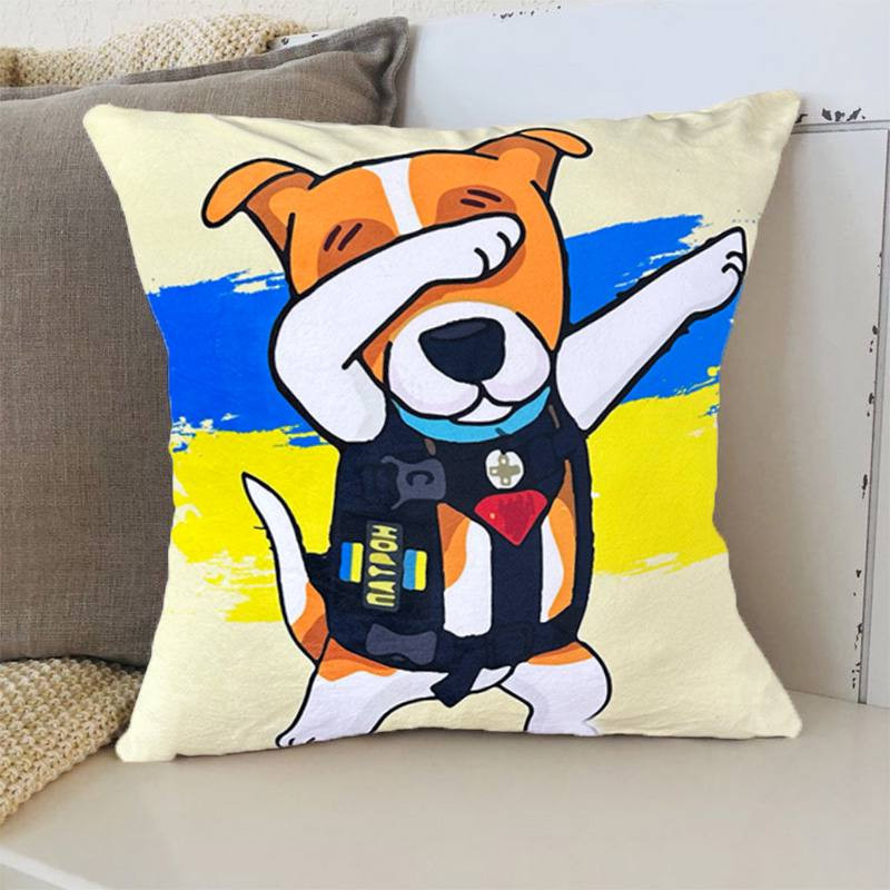 Подушка патріотична 3D "Пес Патрон №2" 2691_D 12673 35х35 см Киев - изображение 1