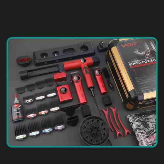 Комплект длят стрижки VGR STEPLERSS PRO 4 IN 1 RED красный Киев