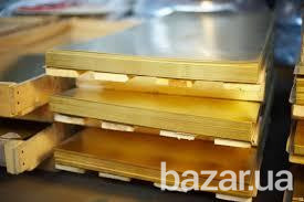 Лист латунный Л63  2х600х1500 мм полутвердый Київ - зображення 1