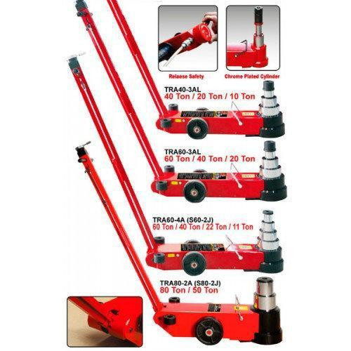 Домкрат пневмогидравлический 40т/20т/10т 130-192,5/247/305,5+120 мм (доп вставки) TORIN TRA40-3AL Харьков - изображение 3