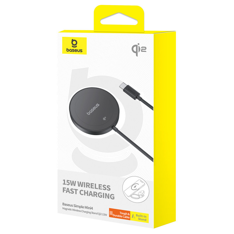 БЗУ Baseus Simple Mini4 Magnetic Wireless Charging Stand 15W (P10273300121-02) Херсон - изображение 7
