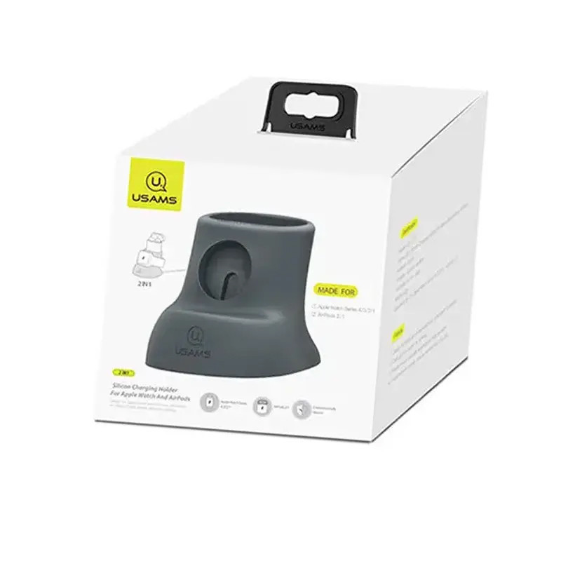 Уценка Силиконовая подставка для зарядки Usams US-ZJ051 2in1 Херсон - изображение 6