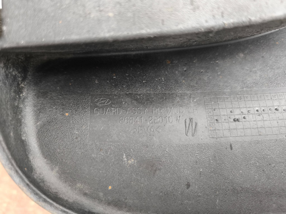 Брызговик задний левый Hyundai Tucson 2004-2009 (86841-2E010W) Ковель - изображение 4