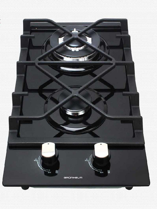 Газовая варочная поверхность GRUNHELM GHGW 0229 MB WOK (2 конфорки, чугун. газ контроль) 143074 Киев - изображение 11
