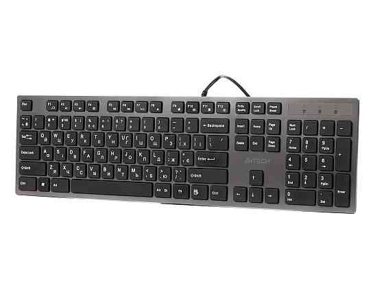 Клавиатура компьютерная проводная A4Tech KV-300HUSB(Grey+Black) серая с черным Київ