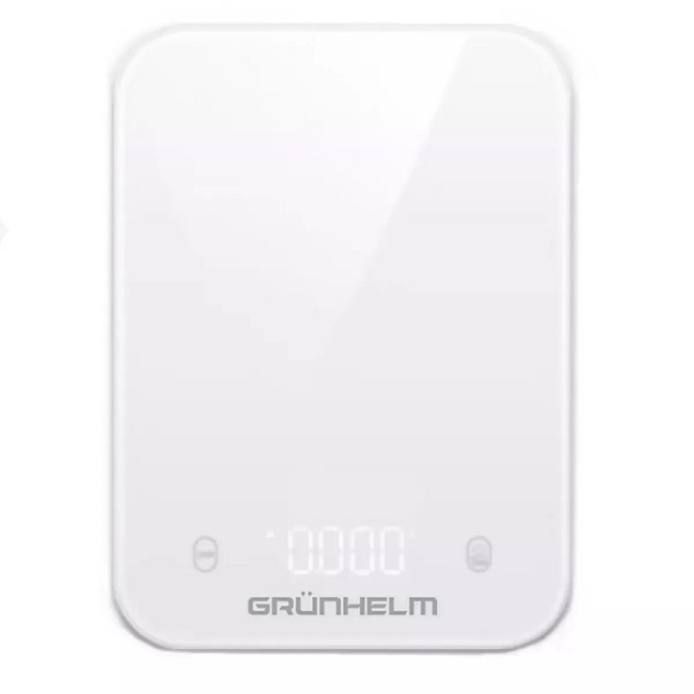 Весы кухонные Grunhelm KES-035LW 5 кг белые Київ - зображення 1