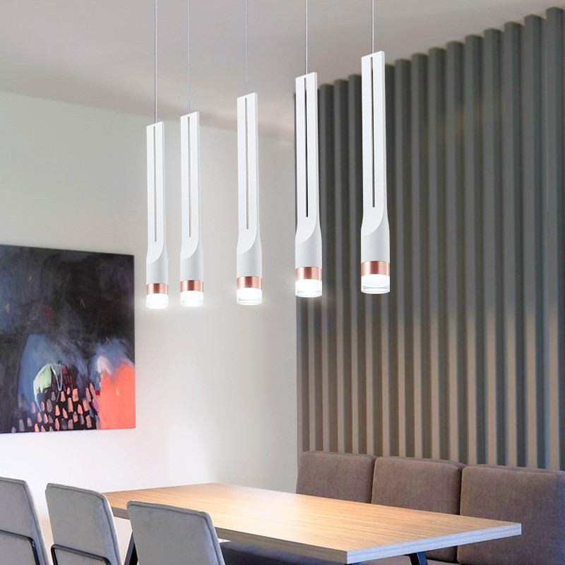 Люстра стельова LED DE10C/1-wh-k Білий 50-170х10х10 см. Київ - зображення 1