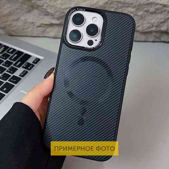 Чехол TPU+PC Carbon Mirage with MagSafe для Apple iPhone 16 (6.1") Херсон
