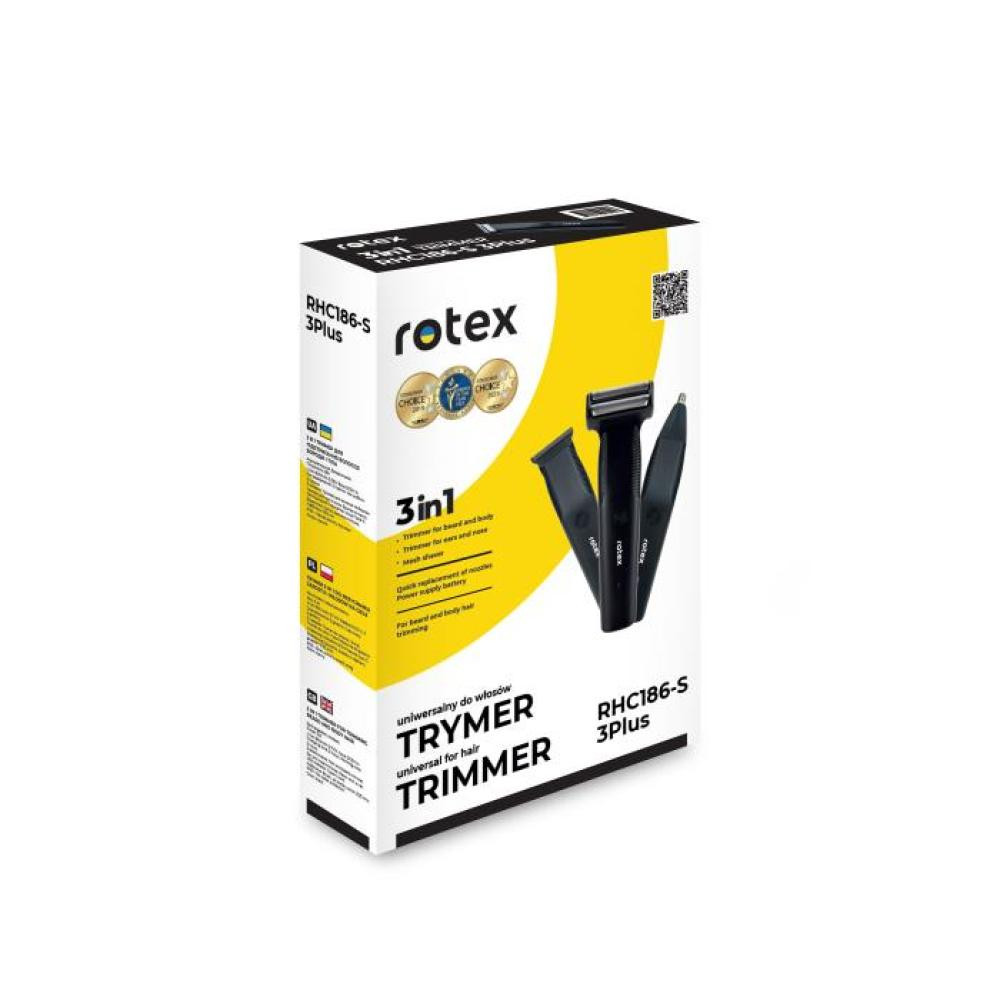 Триммер универсальный Rotex RHC186-S 3 Вт черный Київ - зображення 10