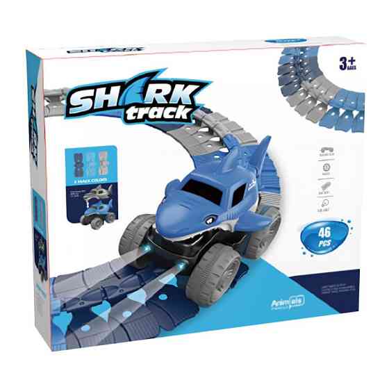 Интерактивный трек с инерционной машинкой SHT 5510-4 Shark Trak (46pcs/1CAR) Херсон