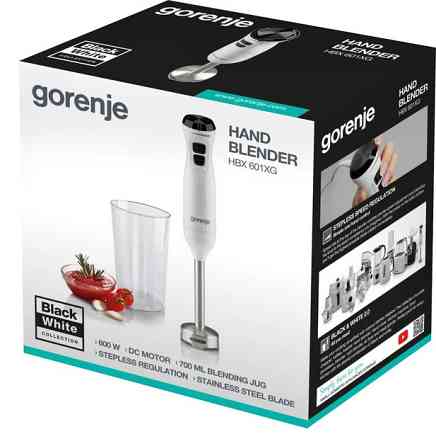 Блендер погружной Gorenje HBX601XG 600 Вт белый Київ
