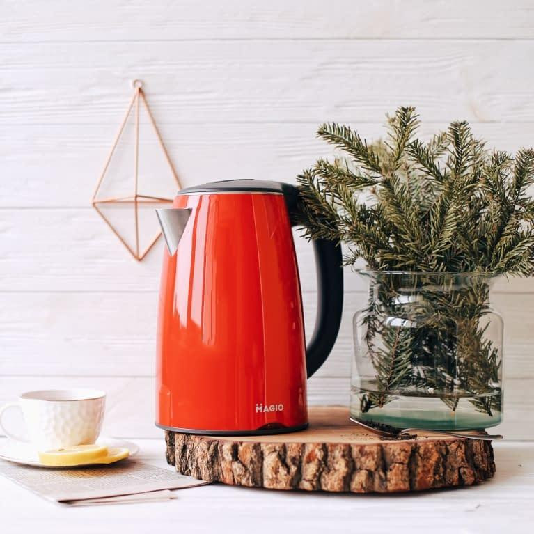 Электрочайник-термос красный Magio MG-977 Киев - изображение 1