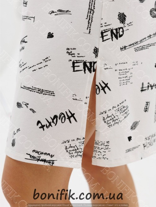 Ночнушка c коротким рукавом "Dreamy Hearts" (16801) (арт. 1772) Кривий Ріг - зображення 5