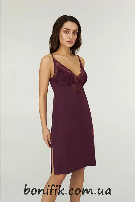 Женская ночнушка на тонкой бретели из коллекции "Cabernet" (арт. LDM 118/15/01) Кривий Ріг - зображення 1