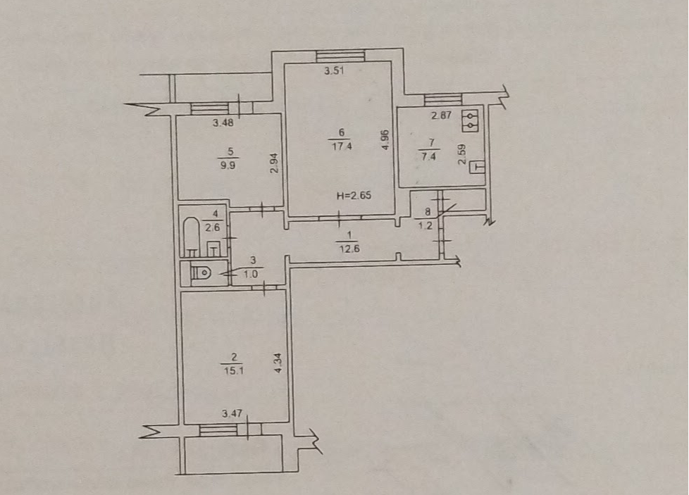 Продам 3 к. квартиру. Оболонь Пр-кт В. Івасюка, 42. Метро. Без комісії Київ - зображення 12