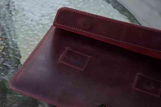 Чехол для ноутбука винтажный Incarne Line MacBook Pro 13" 2016-2025 line-burgundy-vintage-pro-13 бор Київ