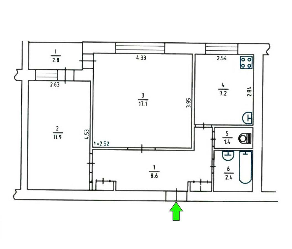 продажа 2-к квартира Киев, Святошинский, 64000 $ Киев - изображение 2