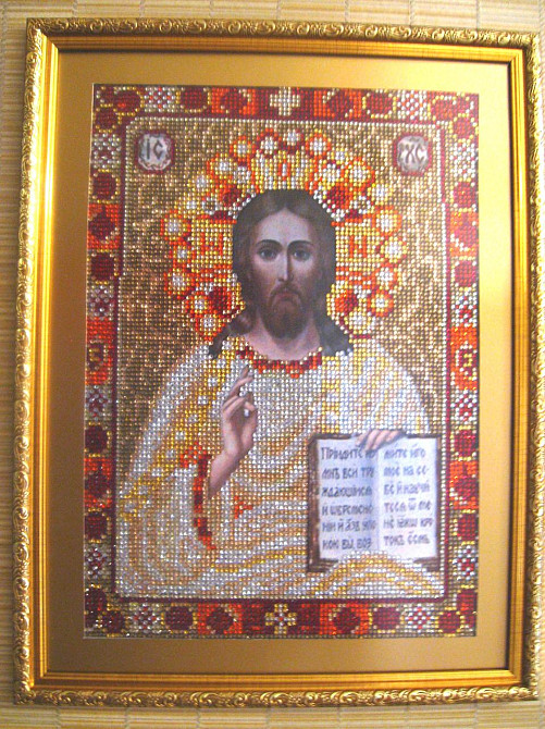 Исус Христос алмазная вышивка лик Христа Харків - зображення 5