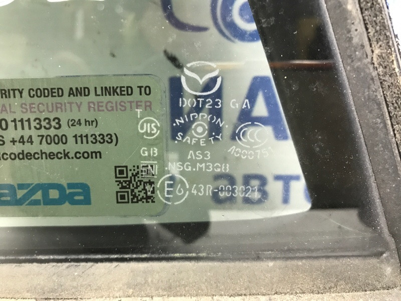 Стекло двери задней левой (форточка) Mazda CX 5 2011-2017 KA0H-73-661 (Арт. 50247) Киев - изображение 3