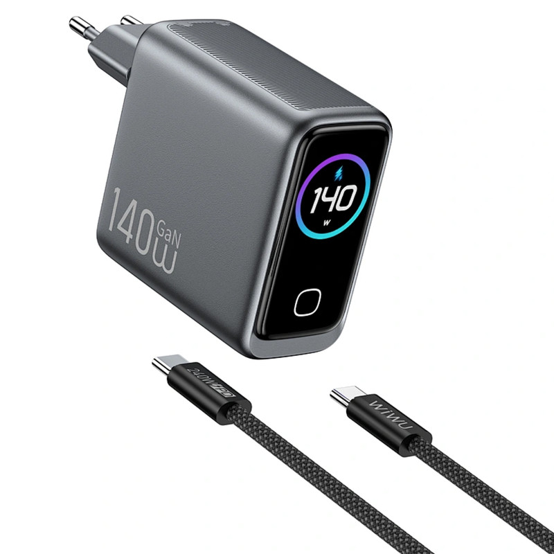 СЗУ WIWU CHG200 Voyager PD140W+QC3.0 (1USB-A/3C) + кабель Type-C to Type-C Херсон - изображение 2