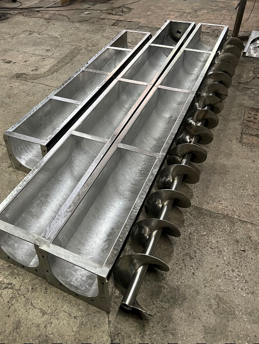 Желобовые шнековые транспортеры из нержавеющей стали 20-30 т.ч. D400мм, L12м, 7,5 кВт Полтава - изображение 5